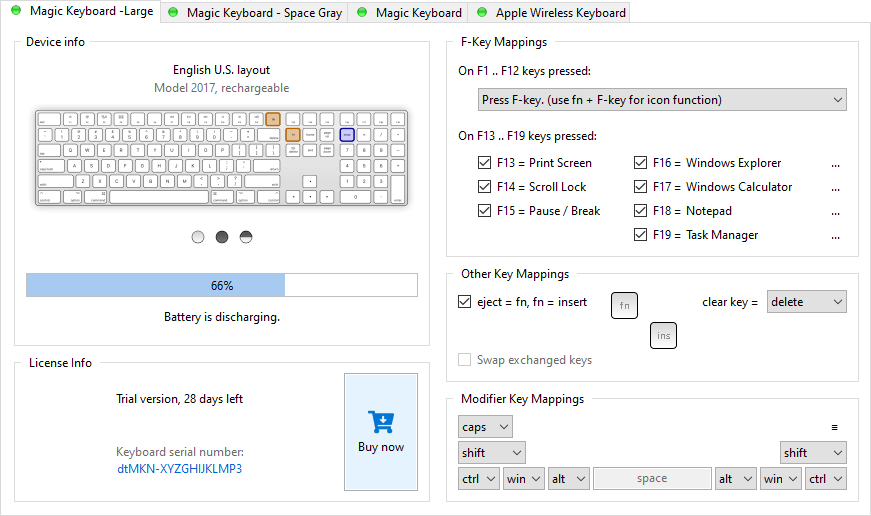 Magic Keyboard with Numeric Keypad, Silver - Bluetooth
